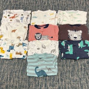 10 Footie Pajamas 9 months